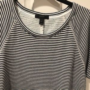 J Crew Navy & White striped dress
